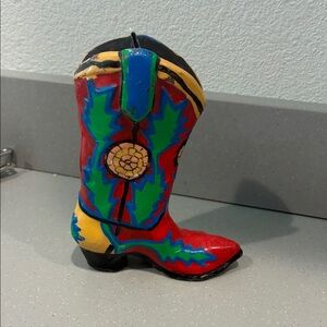 Vintage Department 56 Western Candle Boot